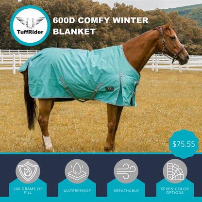 TuffRider 600D Comfy Waterproof Winter Blanket